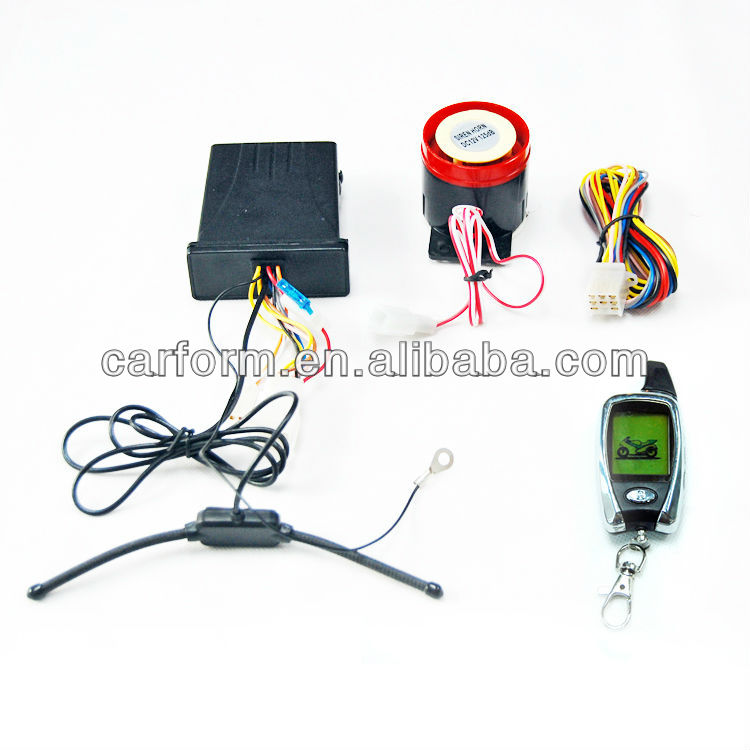 Two-Way Motorcycle Alarm System with Remote Engine Start and LCD Remote CF-MC08 3