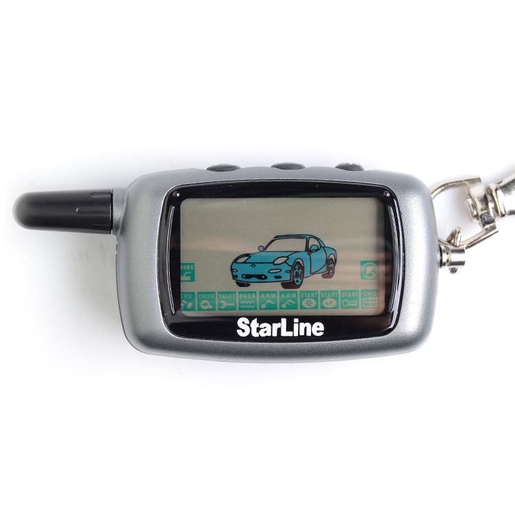 A9 Universal 2 way car alarm system remote engine start lcd remote security alarm for car 6