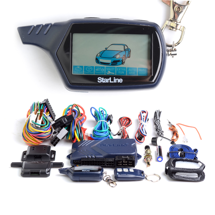 B9 Remotely Start Engine Keyless Remote Control Car Two Way Car Alarm 1