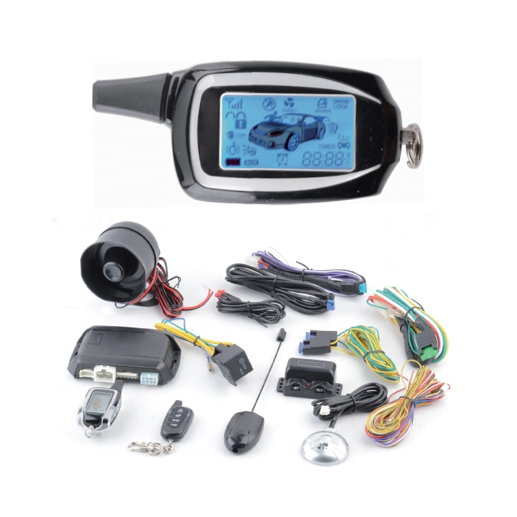 MG103 LCD Car Alarm Two Way Two Car Security System 1