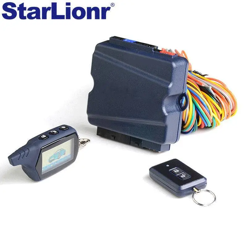 ST400A 2-way car alarm security system with LCD remote engine starter 1