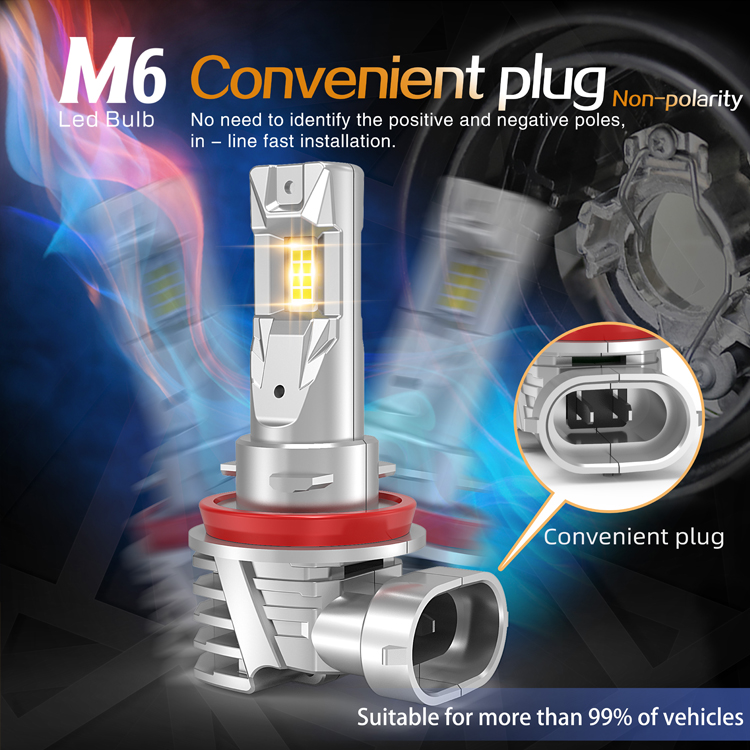 Led light car headlight h11 h7 h8 h4 9005 9006 9007 9012 super bright led headlight bulb