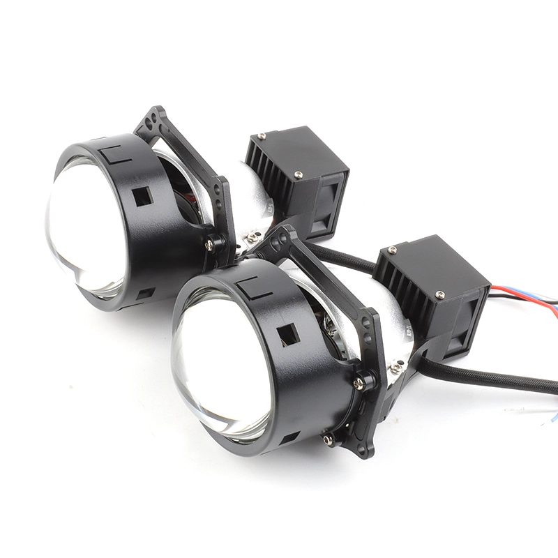 built in driver bi led projector lens 3.0 inch double beads car light led projector lens for led headlight 1