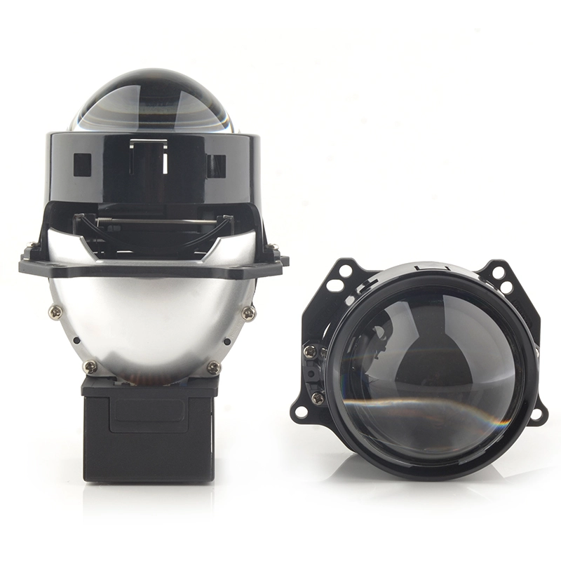 Car lights accessories 2023 6000k 100w high lumen built in driver fan cooling 3.0 inch bi led projector lens headlights 1