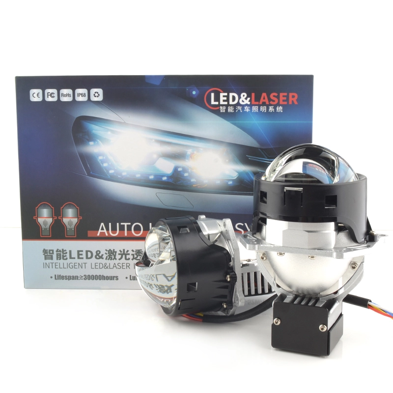 quality led light car light lens projector 100w 6000k 3 inch hd led lens spotlight biled projector lens bulb 1