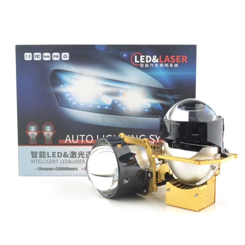 Bi Led Projector Lens 3 inch Super Bright High Low Beam Led Headlight 130W Led Projector Lens 1