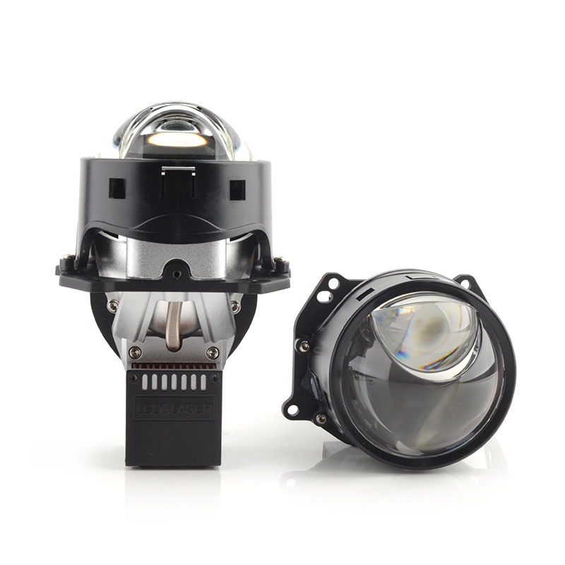 auto retrofit head lamp bi led projector lens 3.0 high power 120w 6000k high low beam led headlight lens for car 1