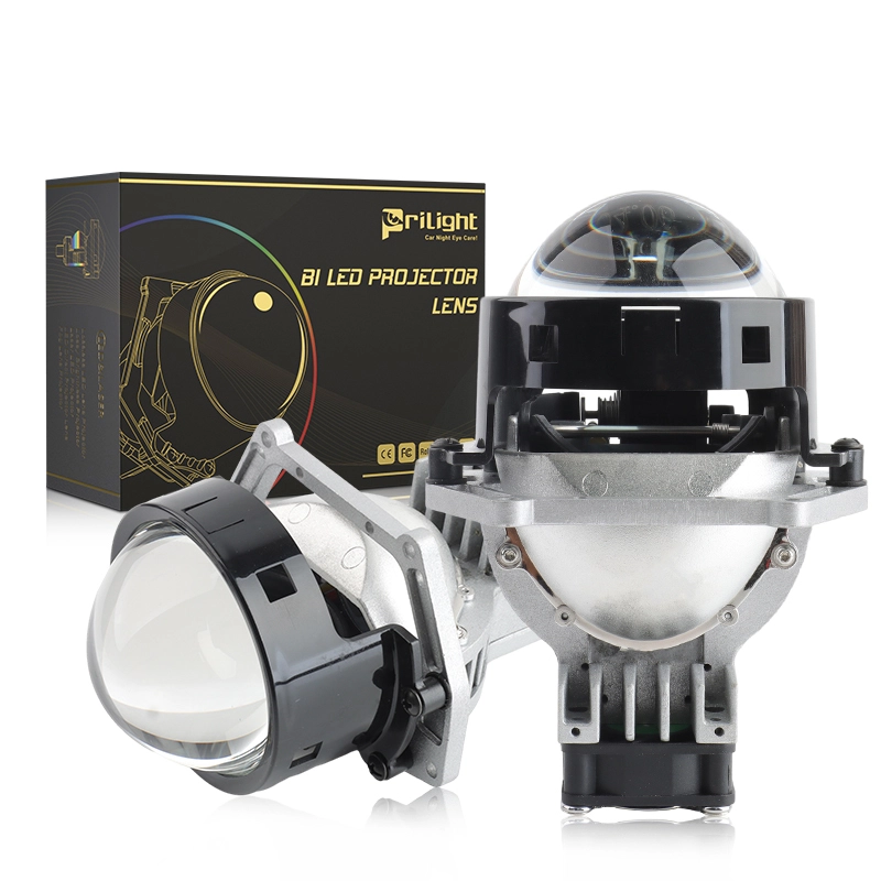 Factory Price Car Bi-LED 120W Auto Driving Light LED Projector Lens 3.0 Bifocal Hi Lo Beam 6000K LED Lens 1