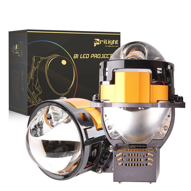 Car Accessories LED Laser Lens Biled 3'' LHD RHD Auto Drive Headlight 170W 13600LM 3 Light Cup Reflector Biled Projector Lens 1