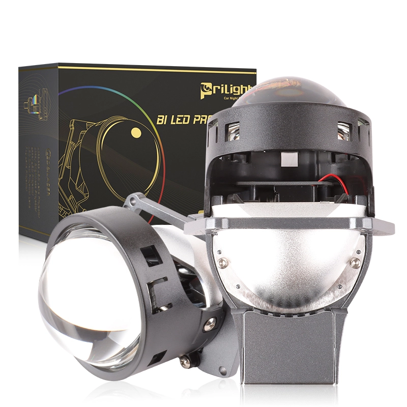 6+6 Lamp Beads Bifocal 3'' Biled Projector Lens 120W 6500K Super Bright Hi/Lo Beam LED Headlights Projector Lens For Cars 1