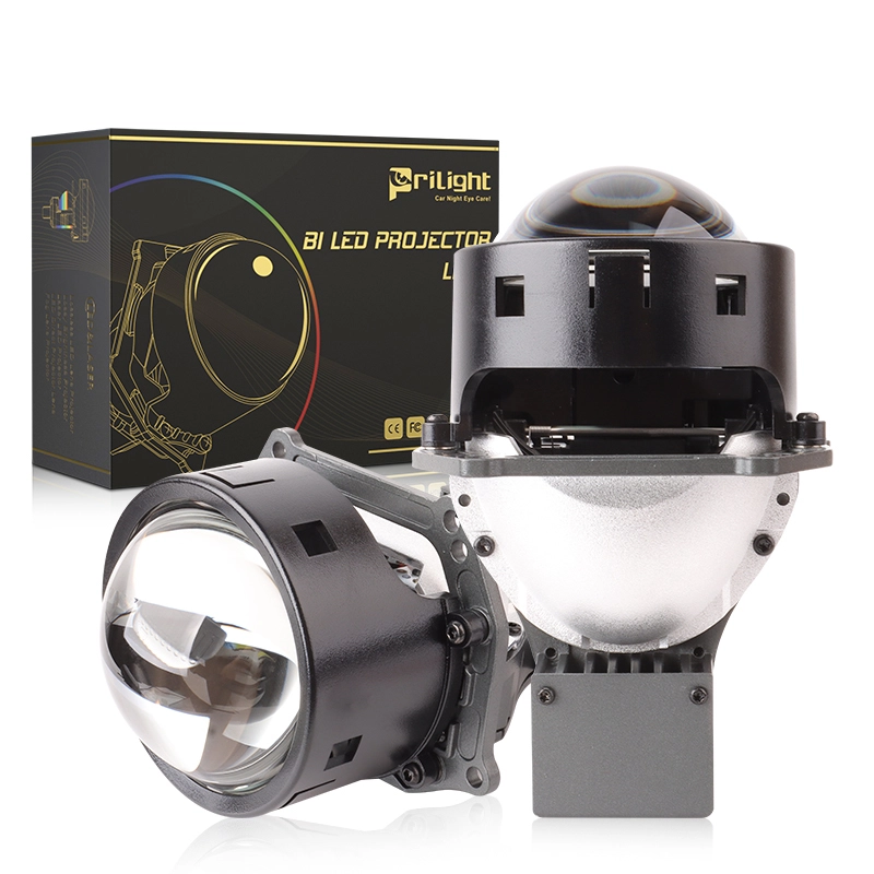 New Arrival Bifocal Led Projector Lens 3 Inch Super Bright 140W Focos Faro Luce 6000k Hi Lo Beam Biled Projector Lens 1