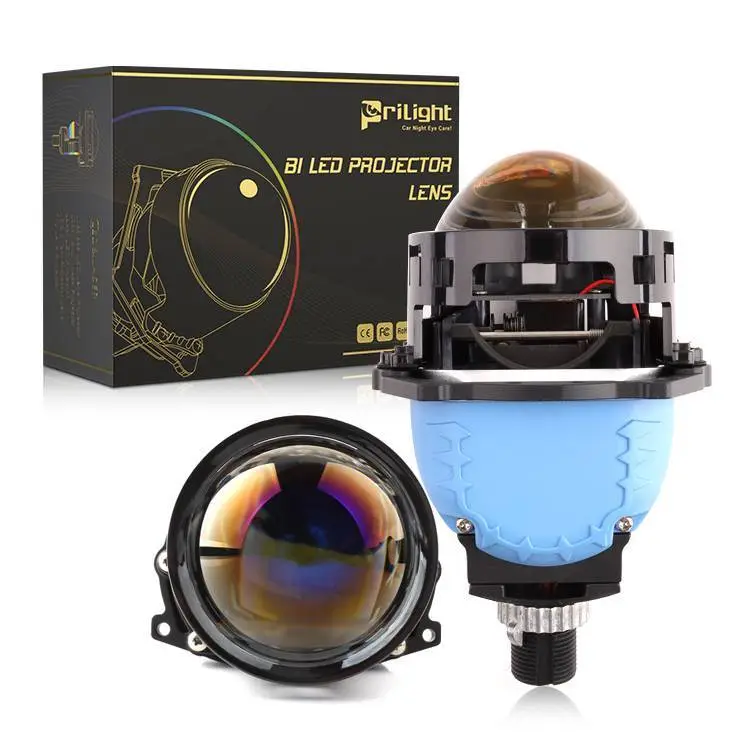 High Quality Car Projector Lossless Installation 140W 12V 6000K LED Projector 3-Inch Biled Bi LED Headlight Projector For Car 1