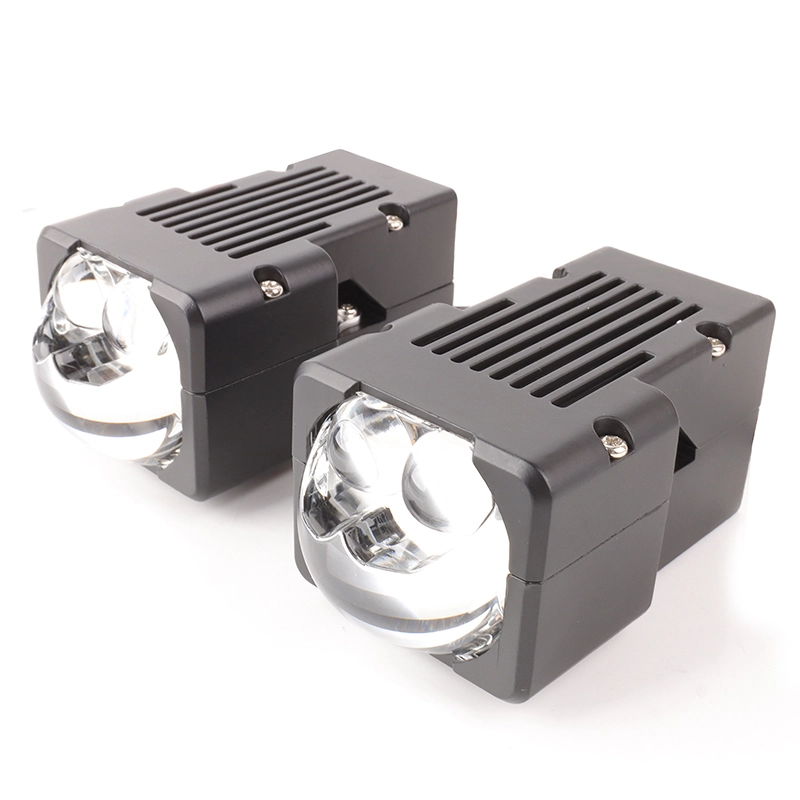 Dual Lens 1.7 Inch Bi Led Projector Lens 60W Matrix Bifocal Led Projector Lens With Direct Laser Light 1