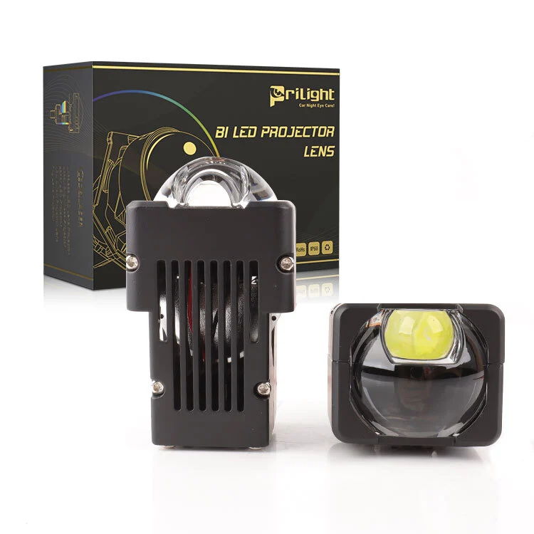 Auto Front LED Car Accessories Headlights Matrix Lens Module 1.7 Inch Mini Bi-LED 134W Hi Lo Beam Matrix Biled Projector Lens 1
