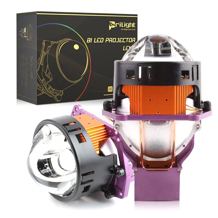 Laser Lens Headlights 3 inch Biled Projector Lens 200W 6500K 16000LM LED Headlights Retrofit Dual Direct Lens Auto Front Lamp 1