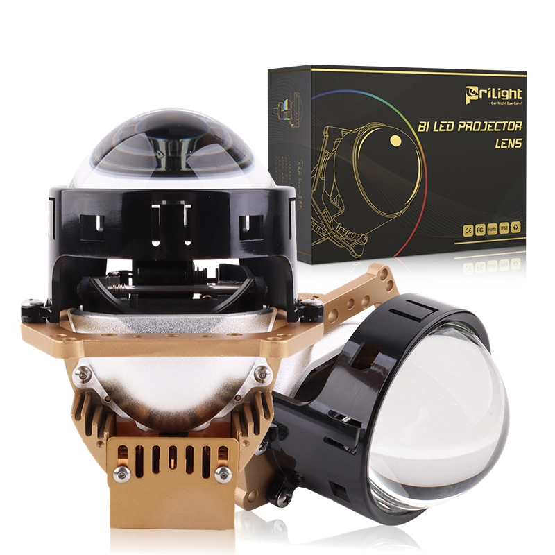 Prilight 2.5 Inch Bi Led Projector Lens 3 Color Light 3000K 4500K 6000K Highlight Biled Projector Lens 2.5 Inch 1