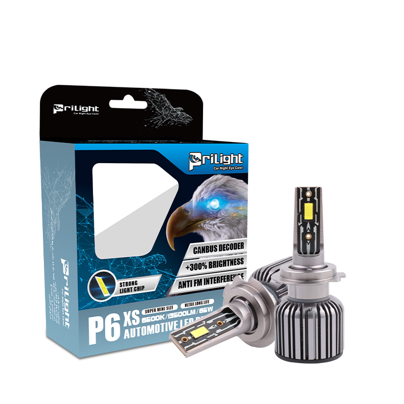 Prilight P6XS Led Headlight Bulb 30W 3000LM 6500K Auto Driving Light Led H7 H4 H11 9005 9006 9012 Led Headlight Bulb 2