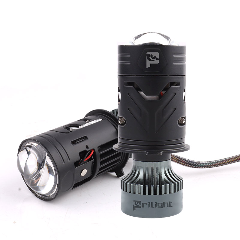 Car Retrofit Led Projector Headlight Lens H4 160W 17000LM Dual Lens Mini H4 Bi Led Projector Lens Auto Headlamp 2