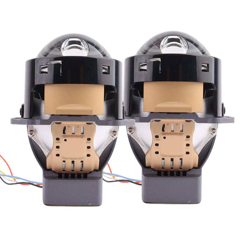Car Light Accessories 3 Inch Laser Bi Led Projector Lens 80W 8500LM Double Prism Dual Lens Auto LED Headlights Lens 1