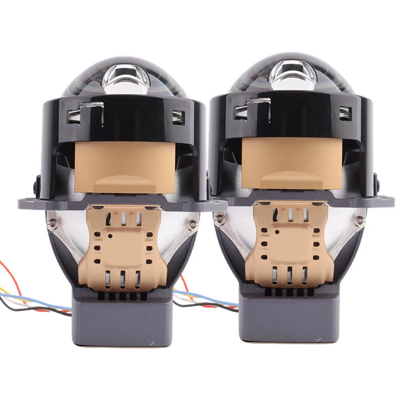 Car Light Accessories 3 Inch Laser Bi Led Projector Lens 80W 8500LM Double Prism Dual Lens Auto LED Headlights Lens 1