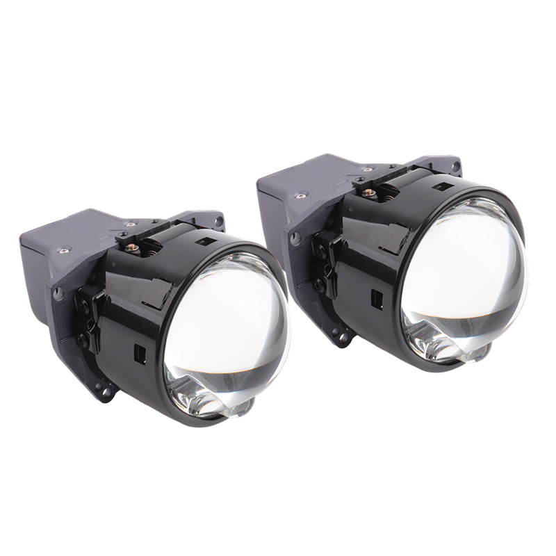 Car Light Accessories 3 Inch Laser Bi Led Projector Lens 80W 8500LM Double Prism Dual Lens Auto LED Headlights Lens 5