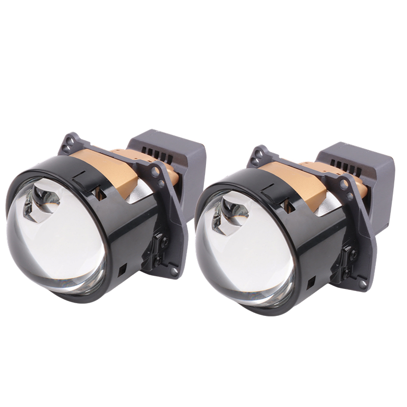 Car Light Accessories 3 Inch Laser Bi Led Projector Lens 80W 8500LM Double Prism Dual Lens Auto LED Headlights Lens 2