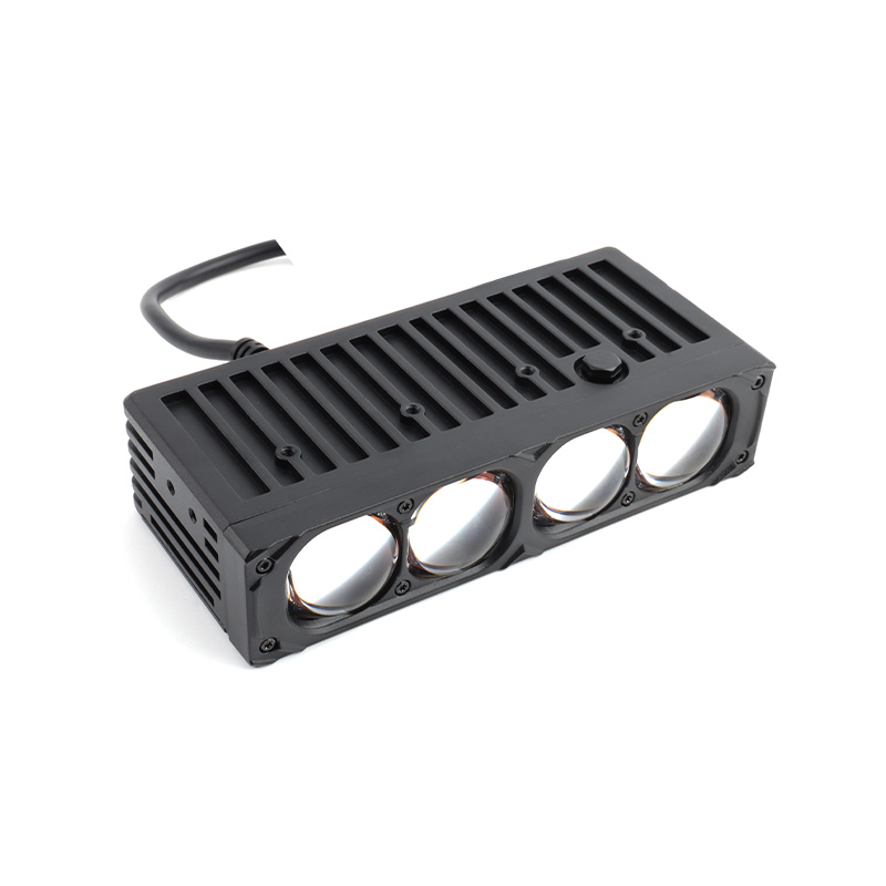Car Matrix Front Grill Light 4 Lens 100W 6500K Universal Auto Lighting System Car Grill Lights 1