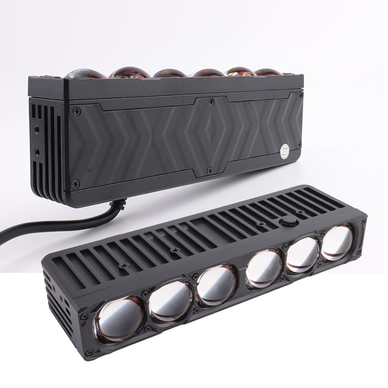 Car Accessories Car Grill Lights 150W 6500K Waterproof 6 Lens Matrix Grill Light Led Projector Lens 3