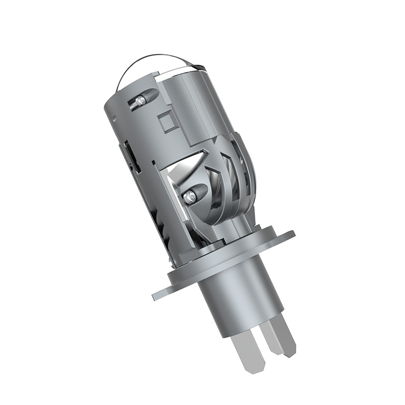 High Low Beam Projector Lens H4 Motorcycle LED Headlight 55W 6500K Plug and Play Mini Led Projector Lens 5