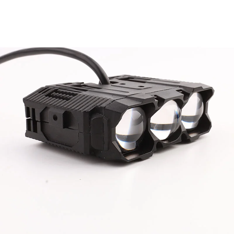 Led Driving Light External Auxiliary Lights Three Lens Car Grill Light 6500K 116W Car Grill Light Biled Projector Lens 1