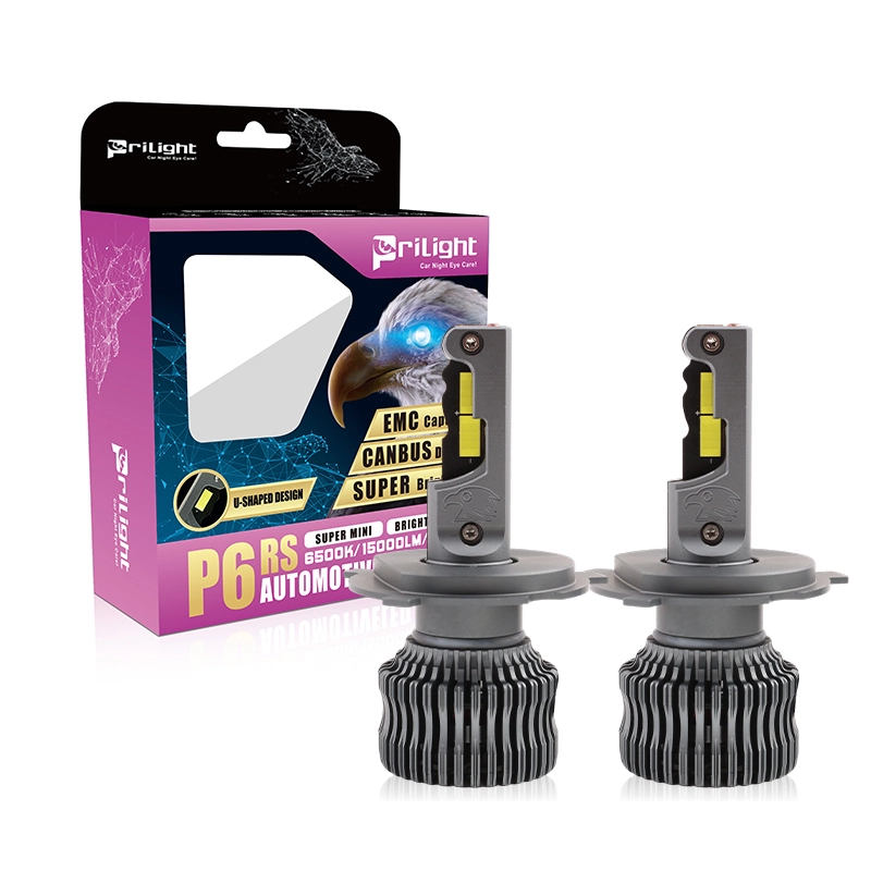 Prilight P6RS Mini Led H7 H1 H4 H7 H11 9005 9006 9012 Car LED Headlight 95W 15000LM 6500K Auto Headlamp 1