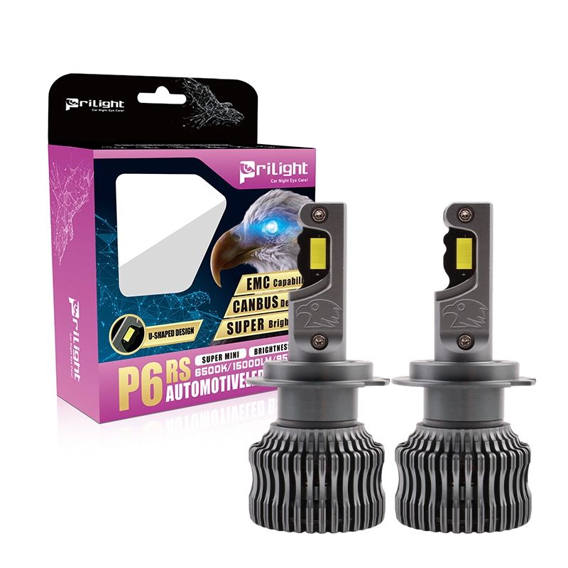 Prilight Car Modified Auto Headlamps P6RS 95W 15000LM 6500K Waterproof Car Led Headlight Bulb 1