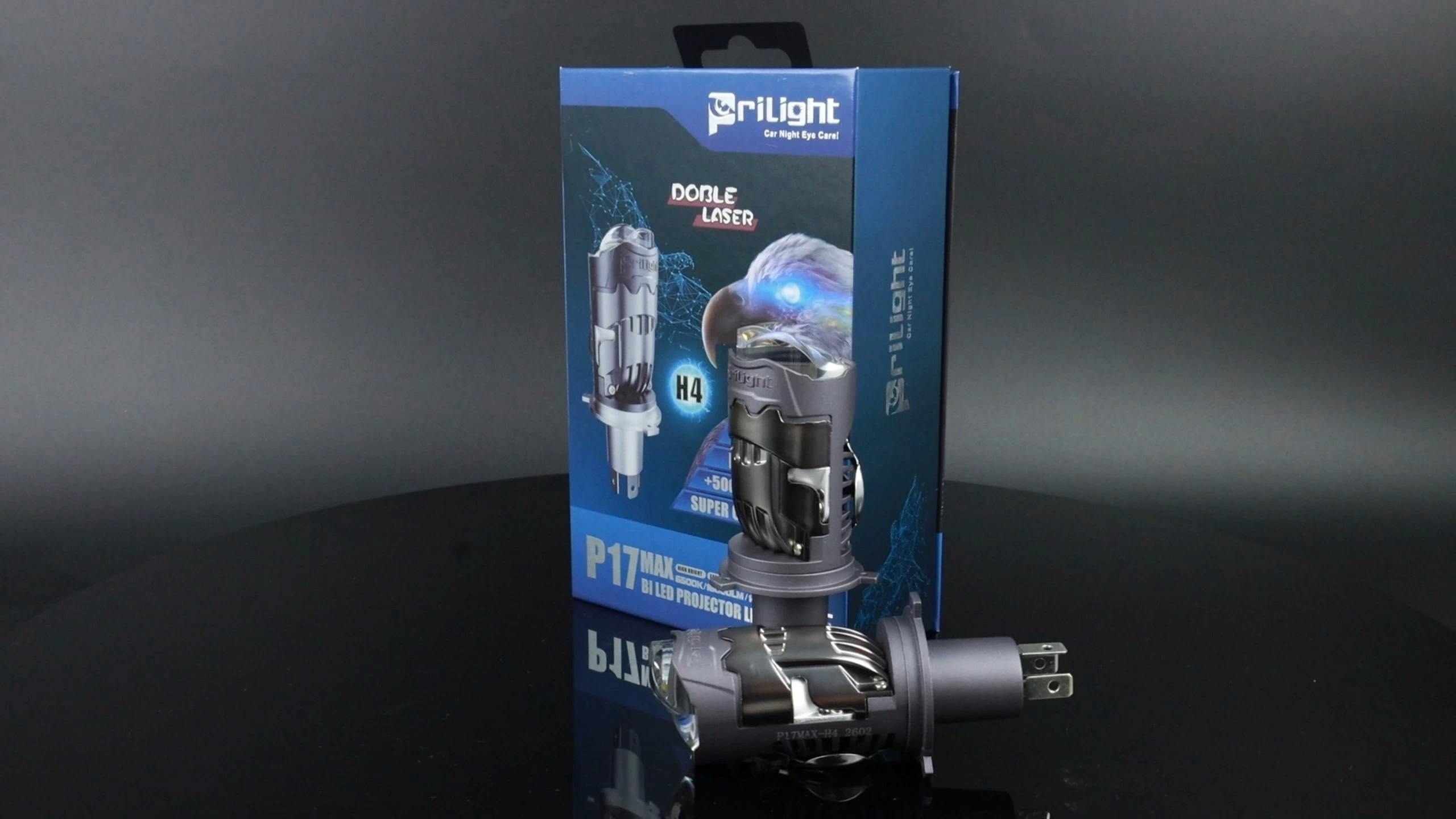 P17 Max Car Led Projector Lens 140W 16000LM Super Bright Projector LED Headlight Lens Mini H4 1