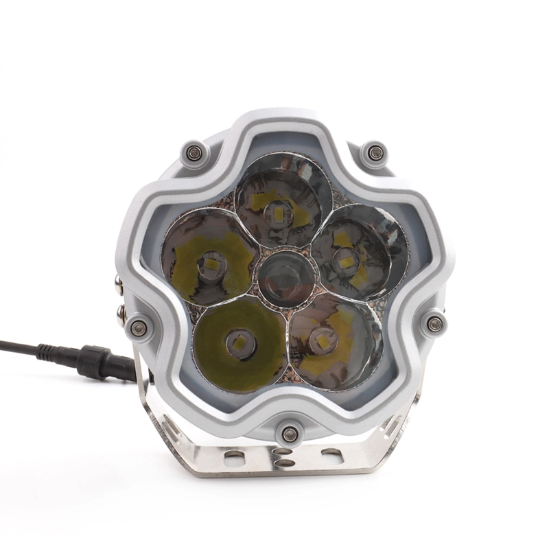 Offroad LED Working Lights Car 6.5 Inch Round LED Spotlight Dual Color Auto Truck Off-Road LED Work Lamp for Jeep 4x4 1