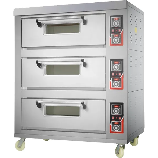 European Style Commercial Deck Oven - Separate Temperature Control, Detachable Layers, Stainless Steel, Optional Stone, IC Control - K1940-3 2