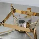 Hydraulic Luxury Buffet Stove - 6L Capacity, Gold & Silver, Rome-style Foot 3