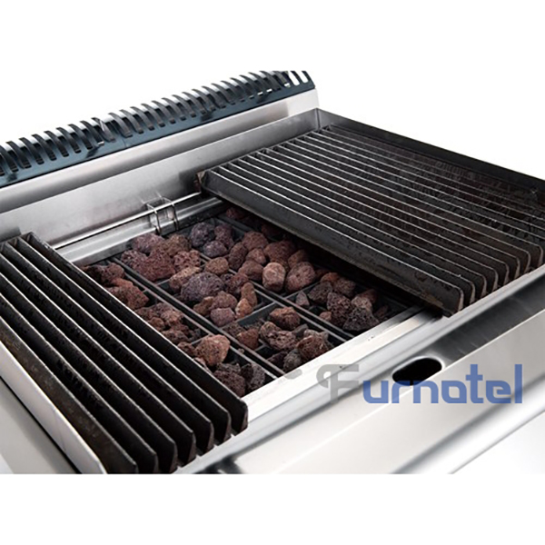 700 Series Gas Lava Rock Grill With Cabinet 5