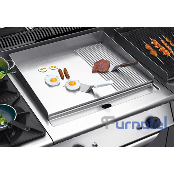 700 Series Gas 2/3 Flat 1/3 Grooved Griddle With Cabinet 5