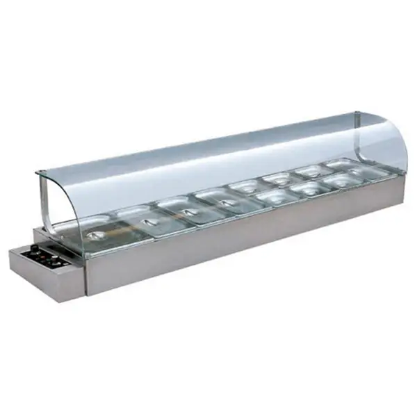1710*370*370mm  Eletric 8-Pan Bain Marie with 1/2*4'+1/3*4' Pans | SHINELONG 1