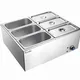 Stainless Steel Bain Marie - 6 Pans, 1.8kW Power 2