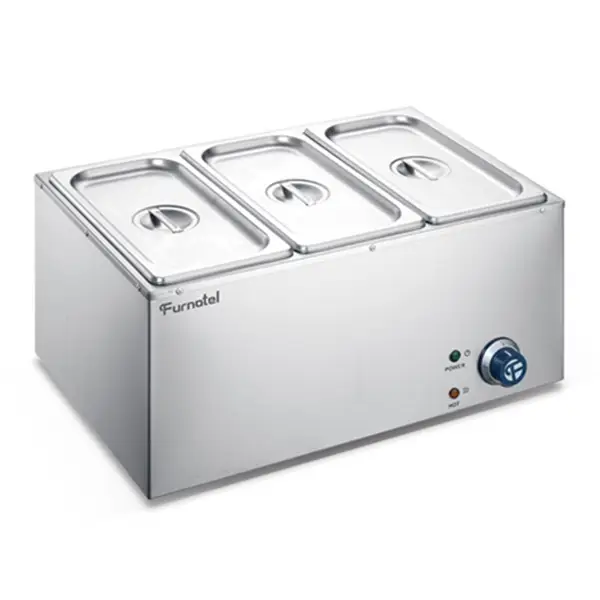 Furnotel 350*560*280mm Electric 3-pan Bain Marie with 220-240V | SHINELONG 1