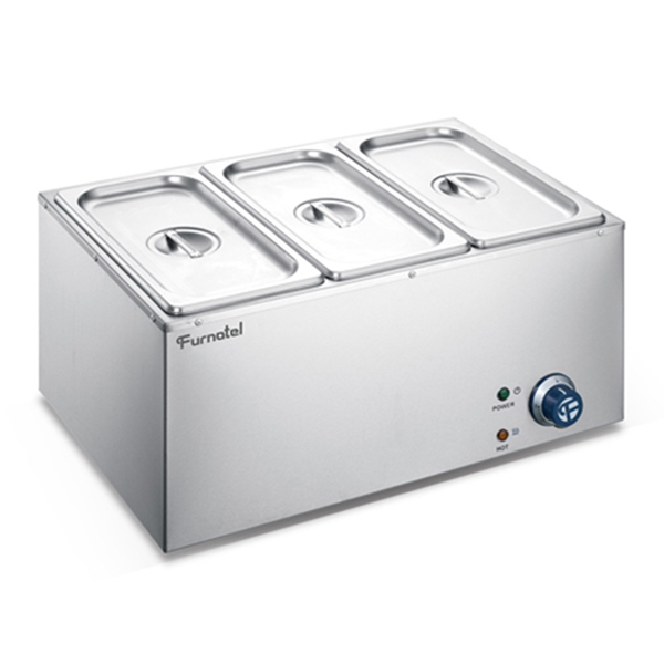 Furnotel 350*560*280mm Electric 3-pan Bain Marie with 220-240V | SHINELONG 3