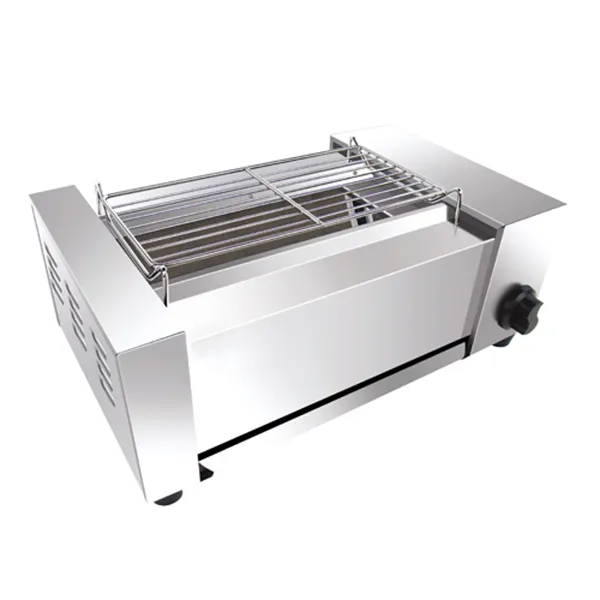 Stainless Steel BBQ Grill: 630x400x250mm, 400x210mm Cooking Area 2