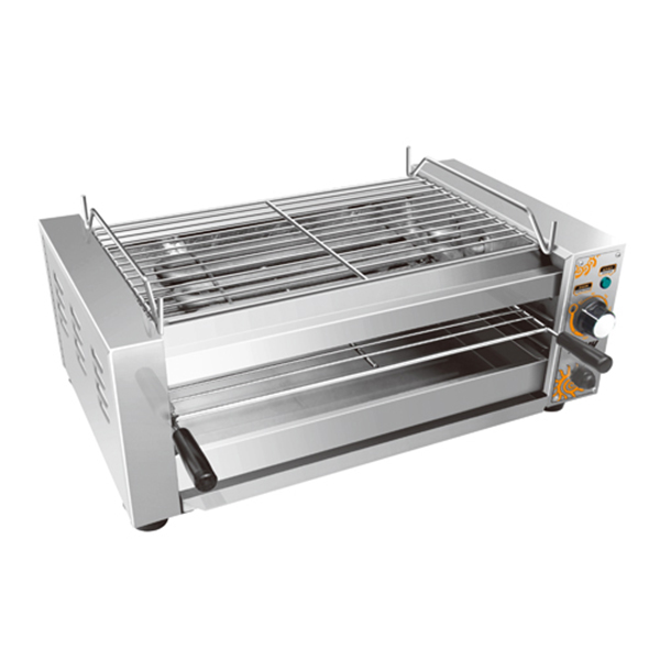 Electric Anthracitic BBQ Grill with Salamander-220V | SHINELONG 3