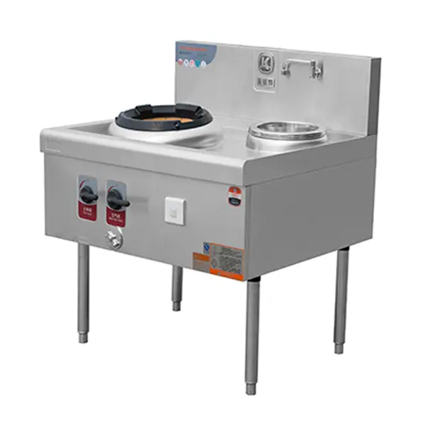 Wok Stove With 1-Burner And1-Warmer-35KW | SHINELONG2 1