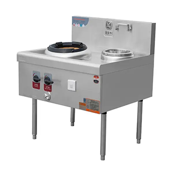 Wok Stove With 1-Burner And1-Warmer-35KW | SHINELONG3 1