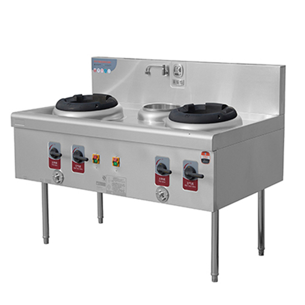 1800mm Commercial Chinese Wok Range - NG/LPG Gas, Durable 0.8mm Panel 3