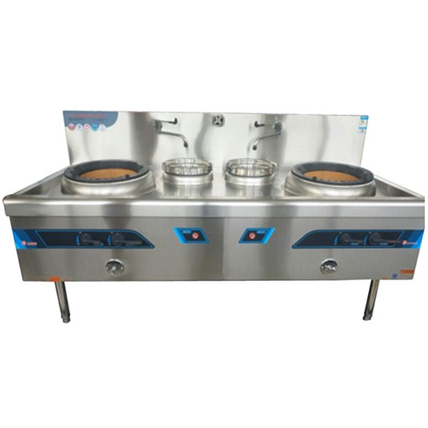 Wok Stove With 2-Burner And 2-Warmer 3