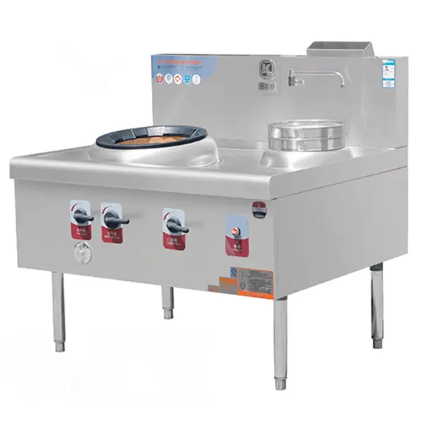 Wok Stove With 1-Burner And 1-Warmer1 1