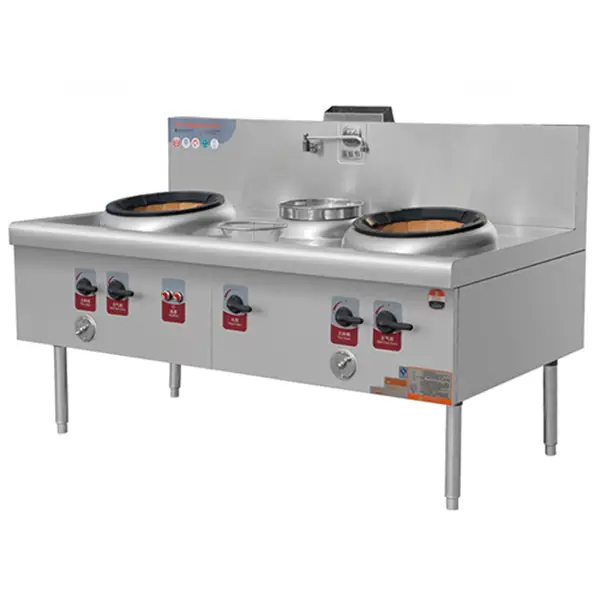 Wok Stove With 2-Burner And 1-Warmer3 1